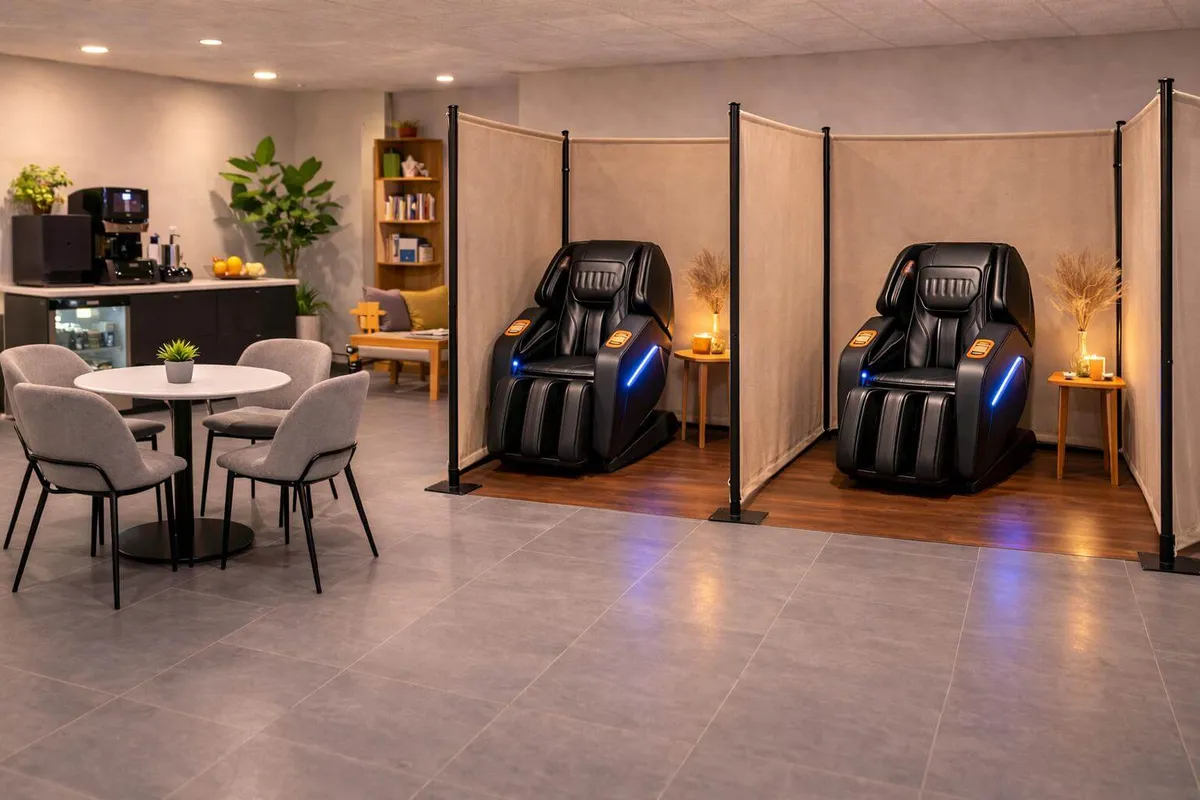 Cellule 2 fauteuils de massage